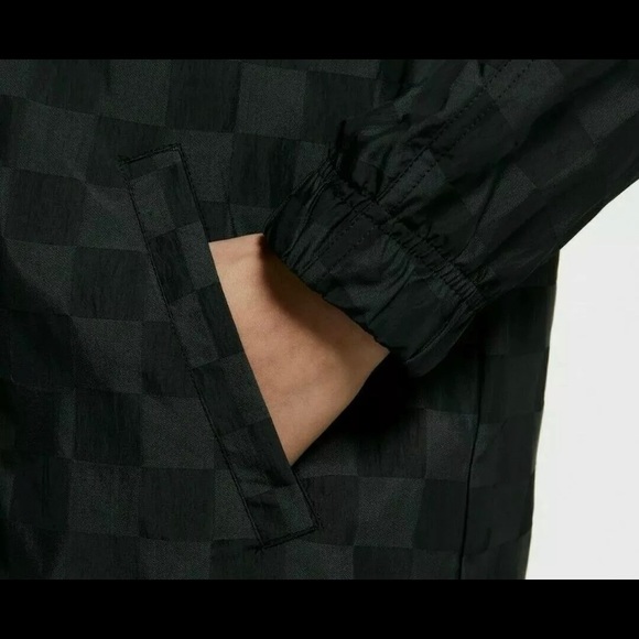 Women’s Nike Sportswear Coaches Checkered Button WindbreakerJacket Oversized NEW - Picture 5 of 12